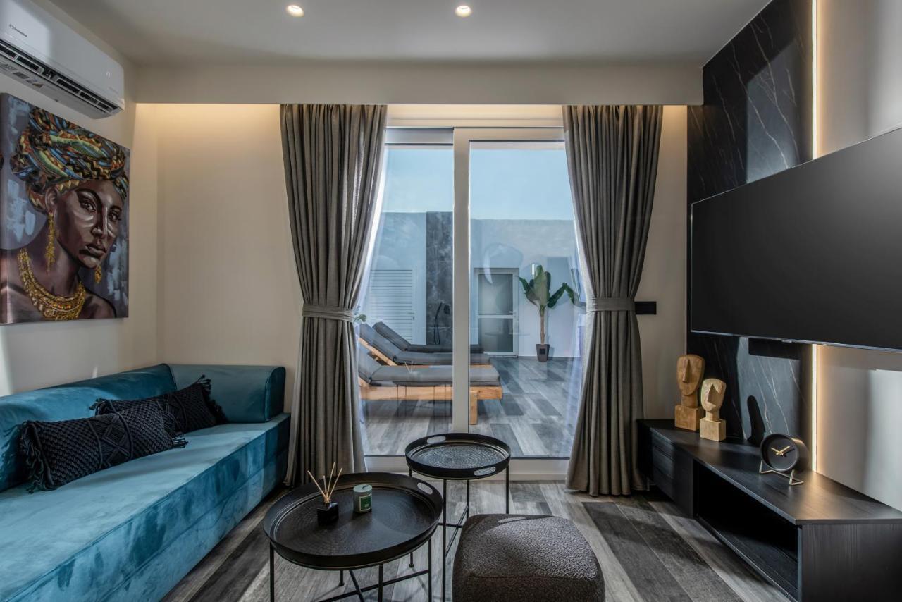 Maison Aqua Suite With Private Mini Pool Jacuzzi Herszonisszosz Kültér fotó