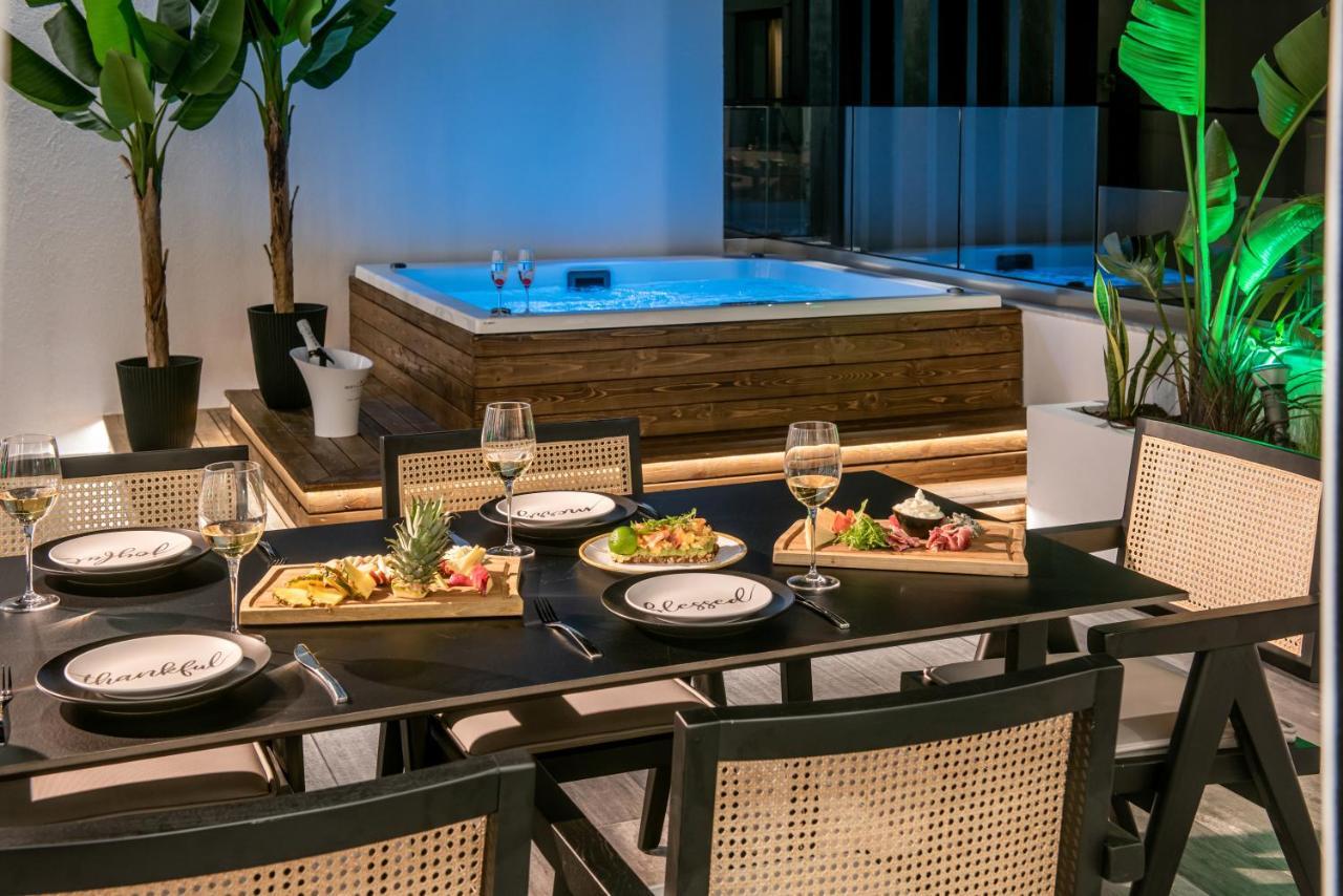 Maison Aqua Suite With Private Mini Pool Jacuzzi Herszonisszosz Kültér fotó