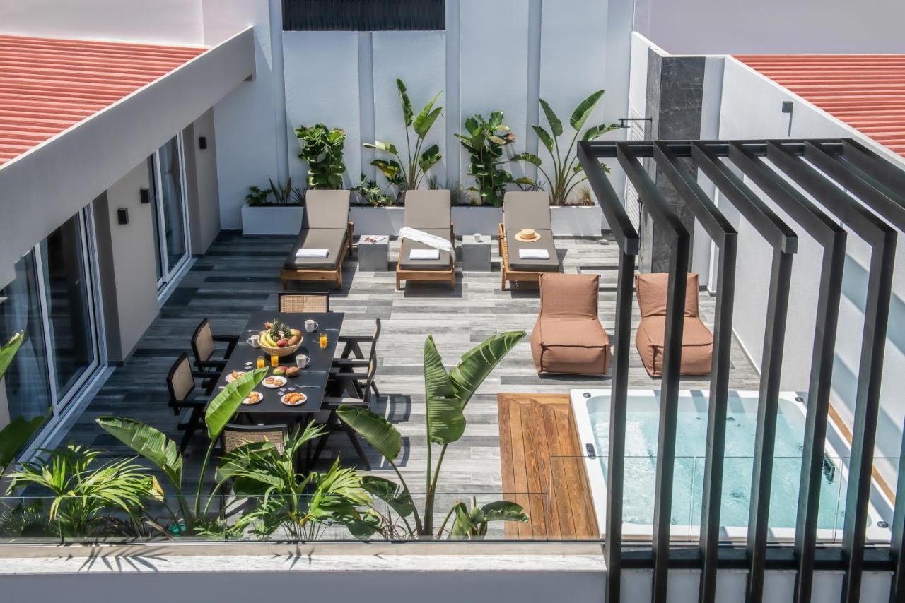 Maison Aqua Suite With Private Mini Pool Jacuzzi Herszonisszosz Kültér fotó