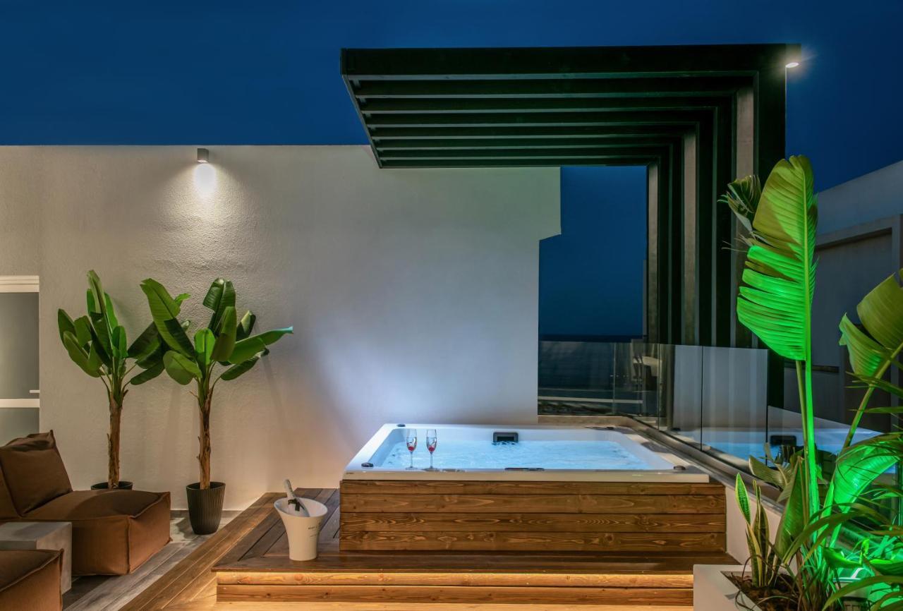 Maison Aqua Suite With Private Mini Pool Jacuzzi Herszonisszosz Kültér fotó