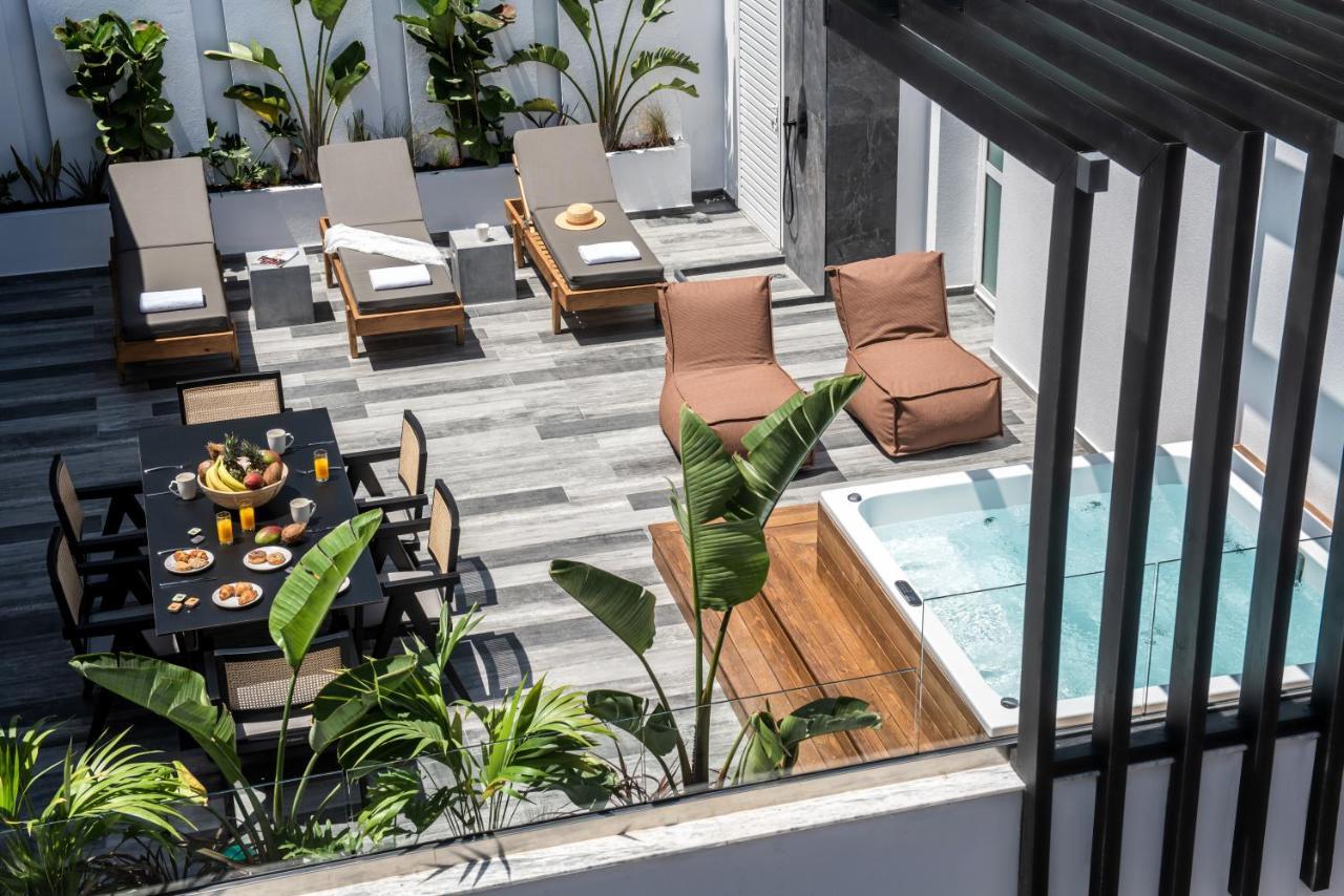 Maison Aqua Suite With Private Mini Pool Jacuzzi Herszonisszosz Kültér fotó